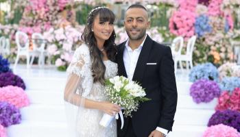 تامر عاشور وزوجته نانسي نور