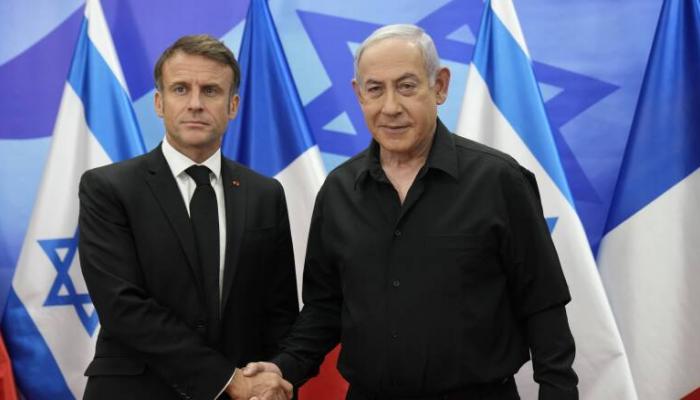 Netanyahu et Macron en Israël 