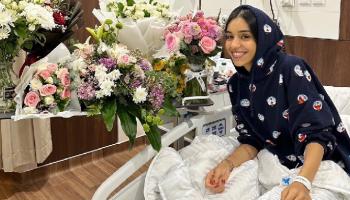 زينة عماد في المستشفى