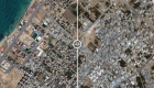 تصاویر ماهواره‌ای از قبل و بعد بمباران در نوار غزه