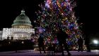 مسار طويل وحماية مكثفة.. رحلة شجرة عيد الميلاد للكابيتول بواشنطن