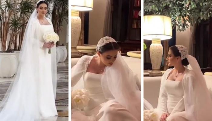 حفل زفاف دانية الشافعي إطلالة ساحرة لمحبوبة الأطفال فيديو 