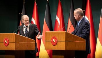 أولاف شولتز ورجب طيب أردوغان - أرشيفية