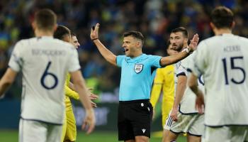 من مباراة أوكرانيا وإيطاليا في تصفيات يورو 2024
