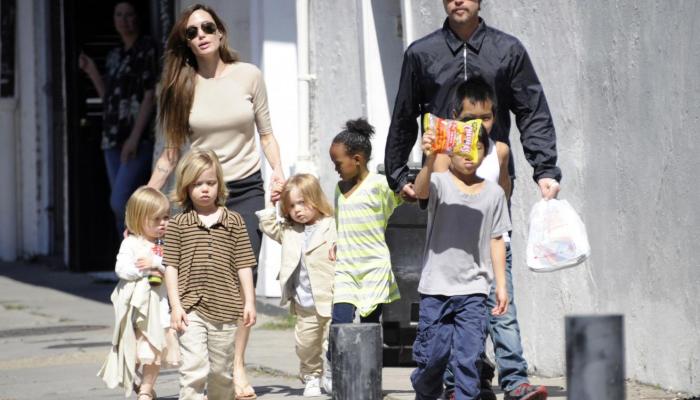 Brad Pitt, Angelina Jolie et leurs enfants