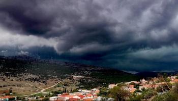 عاصفة شديدة في اليونان