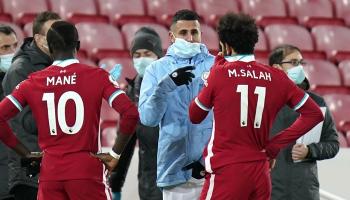 محمد صلاح ورياض محرز وساديو ماني