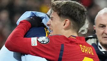 غافي لاعب وسط منتخب إسبانيا وبرشلونة