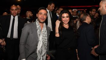 محمد إمام وياسمين صبري في العرض الخاص