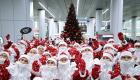 روسيا تحتفل بالكريسماس.. 100 بابا نويل ينشرون البهجة