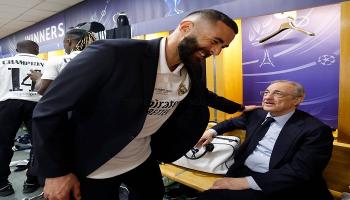 كريم بنزيما وفلورنتينو بيريز