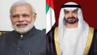 محمد بن زايد ومودي يبحثان تعزيز شراكة الإمارات والهند الاستراتيجية