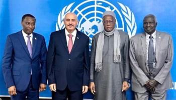 المبعوث الأممي خلال لقاء سفراء عدد من دول جوار ليبيا 