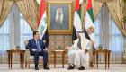 محمد بن زايد يبحث مع رئيس وزراء العراق تعزيز التعاون