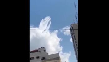 الصورة المتداولة لسماء حلب