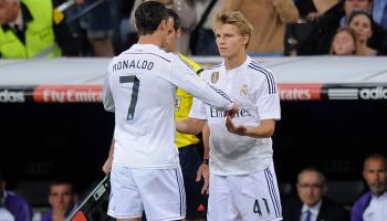 Martin Odegaard et Ronaldo