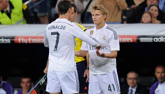 Martin Odegaard et Ronaldo