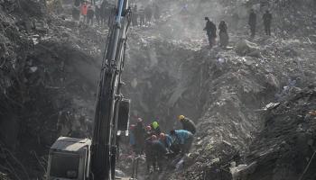 آثار الزلزال المدمر في تركيا