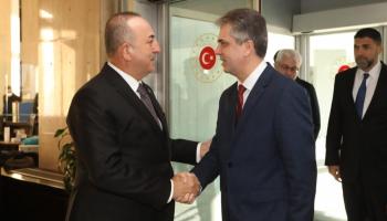 وزير الخارجية الإسرائيلي ونظيره التركي