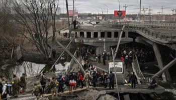 آثار دمار في كييف- أرشيفية