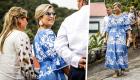  La reine Máxima porte une robe ukrainienne pour son dernier jour de visite dans les Caraïbes