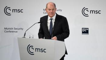 المستشار الألماني أولاف شولتزِ أمام مؤتمر ميونخ