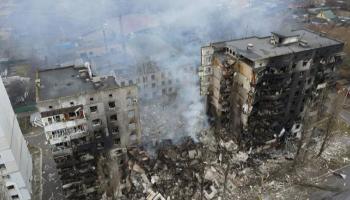 آثار قصف روسي على أوكرانيا - رويترز