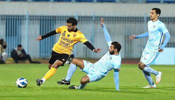 جانب من مباراة السالمية والقادسية