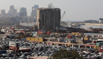 جانب من الدمار الذي خلفه التفجير