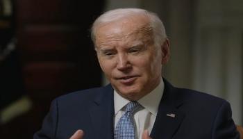 جانب من حوار الرئيس الأمريكي جو بايدن مع شبكة إيه بي سي نيوز الأمريكية