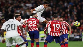 جانب من مباراة ريال مدريد وأتلتيكو مدريد