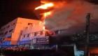 3 قتلى بحريق مركز تجاري في عدن