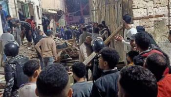 انهيار عقار في مصر