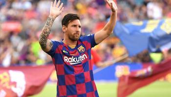 ليونيل ميسي بقميص برشلونة