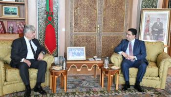 بوريطة والوزير الفلسطيني أحمد مجدلاني