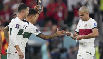 كريستيانو رونالدو وبيبي أمام المغرب