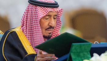الملك سلمان بن عبد العزيز آل سعود خلال رئاسته لمجلس الوزراء