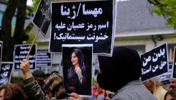 جانب من الاحتجاجات في إيران
