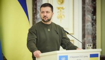 الرئيس الأوكراني فولوديمير زيلينسكي