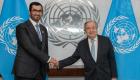 سلطان الجابر يلتقي الأمين العام للأمم المتحدة لتعزيز العمل المناخي