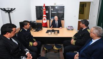 قيس سعيد خلال زيارة لمحافظة جندوبة