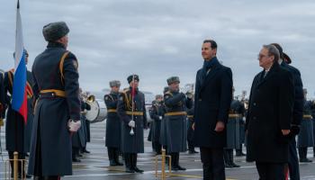 جانب من وصول الرئيس السوري بشار الأسد إلى روسيا - سانا