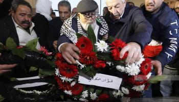 الشوبكي عند ضريح الرئيس الراحل ياسر عرفات