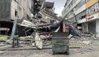 Malatya’da depremde ağır hasar alan MHP il binası çöktü