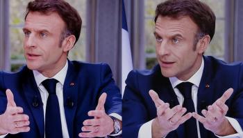 إيمانويل ماكرون قبل وبعد خلع ساعته