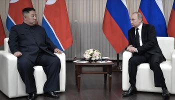 فلاديمير بوتين وكيم جونغ أون- أرشيفية