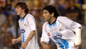 دييجو مارادونا وليونيل ميسي