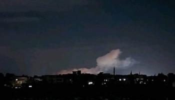 جانب من الهجمات الإسرائيلية على مواقع بسوريا