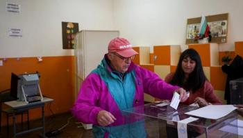 جانب من التصويت في انتخابات بلغاريا