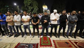 صلاة التراويح بالمسجد الأقصى الليلة